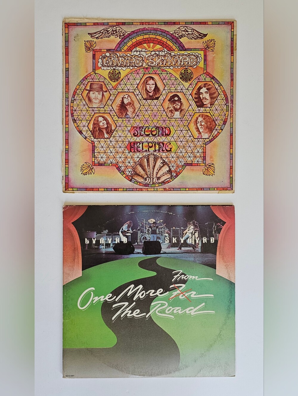 Lynyrd Skynyrd Vinyl LPs "Second Helping" & "One More From The Road" First Press